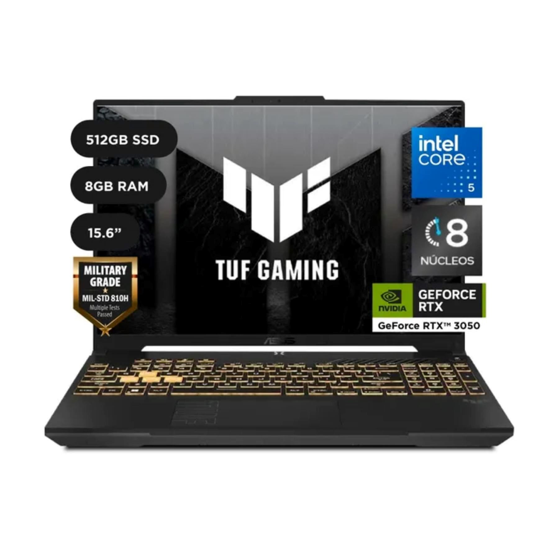 Laptop Asus TUF Gaming F16 16" Window 11 Home Intel Core 5 8GB 512GB SSD 210H